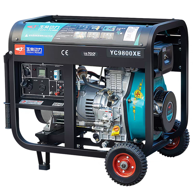 Wholesale 6.5KW to 8KW Silent Diesel Generator Auto Start 220V Air Cooled Engine Open Type 380V Rated Voltage 50/60Hz Frequency