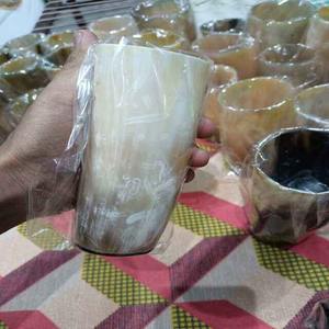 Grandes vasos de cuerno de búfalo de 16 oz, vasos nórdicos de cuerno de vaca de boca ancha, vasos decorativos de animales pulidos, vasos de guerrero a bajo precio - Product Image 5