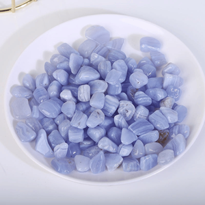 Bleu dentelle Agate puces perles de pierres précieuses naturelles pour la fabrication de bijoux artisanat de guérison décor à la maison en vrac en gros - Product Image 5