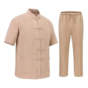 Nouvelle tenue d'arts martiaux unisexe tendance et élégante, équipement de couleur unie - Product Image 5