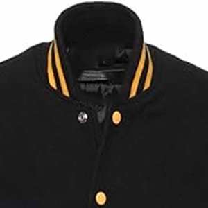 Chaqueta Clásica Estilo Letterman, Tela Suave al Tacto, Capa Cómoda, Cierre de Broches Frontales, para Moda Casual, Viajes al Aire Libre y Uso Diario - Product Image 3