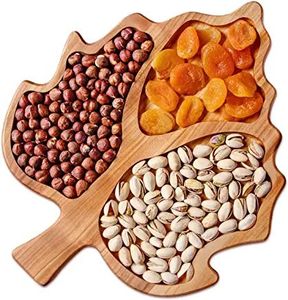 Cuenco moderno para frutas secas, impresionante bandeja de Color marrón con acabado de madera Natural, utensilios de cocina de Metal, hogar, Hotel, restaurante, postres, fechas - Product Image 2