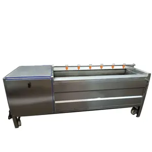 sri-lanka automatic de-oili frying ginger carrot and sweet potato vegetable onion washing and cassava peeling machine