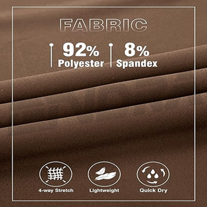 กางเกงวิ่งระบายอากาศน้ำหนักเบาที่สร้างขึ้นสำหรับการเดินป่าและตกปลาพร้อมกระเป๋าผ้าที่ทนทานและมีซิป - Product Image 4