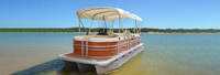 Bateaux de ponton de voyage élégants et bon marché avec console centrale soudée, 24 pieds, yacht sportif, pêche à vendre