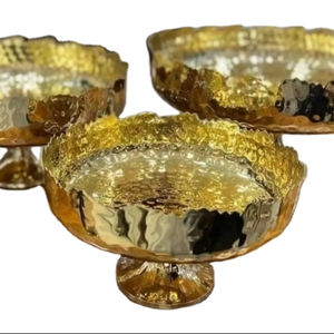 Bol à fruits moderne plaqué or pour comptoir de cuisine/bol à fruits décoratif en laiton poli pour la fête pour l'affichage de fruits frais - Product Image 1