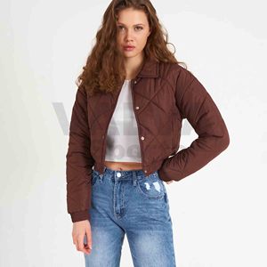 Ropa de invierno para mujer Chaquetas de invierno acolchadas Chaquetas de burbujas con cremallera Mujeres personalizadas según su marca. - Product Image 5