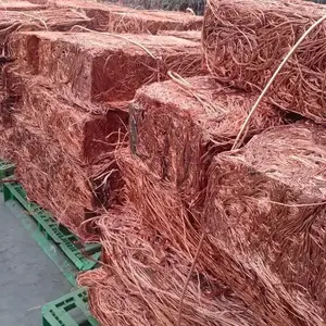 Cobre de alta pureza 99.78% alambre chatarra Mill Berry Copper 99% precio bajo alambre de cobre chatarra disponible en existencias