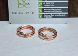 Anneaux de serviette classiques en cuivre pur, durables, largeur 2,5 cm, forme ronde, thérapie pour hommes, soulagement de la douleur de l'arthrite, unisexe, vente en gros - Product Image 2