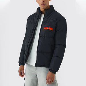 Chaqueta acolchada de moda al por mayor para hombre, ropa informal de invierno con logotipo personalizado, chaqueta acolchada con cremallera para hombre - Product Image 4