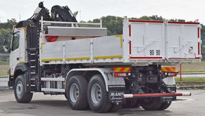 Camion benne VOL-VO FMX 460 6X4 neuf/occasion avec grue Atlas 172.3E de 5,40 m, moteur diesel, caméra de recul, capacité 30-40T - Product Image 2