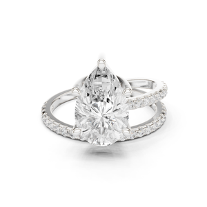 แหวนเพชรแฟชันสีเหลืองทอง18K สำหรับผู้หญิงสร้างจากห้องแล็ปเครื่องประดับอัญมณีชั้นสูง - Product Image 3