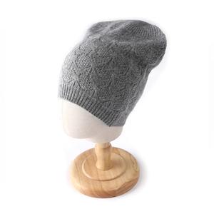 Unisex Autumn Winter Beanie Hat <b>100</b>% <b>Acrylic</b> Custom Embroidered Logo Solid Colors jacquard - Product Image 3