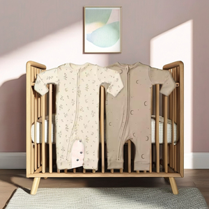 Combinaison pour bébé, été, garçons et filles, imprimé mignon, manches longues, fermeture éclair, tricotée en pur coton, combinaison de randonnée pour nourrissons et tout-petits - Product Image 1