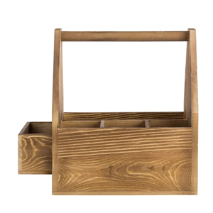 Ustensiles de salle à manger en bois et porte-serviettes, fournitures de restaurant caddy du Vietnam - Product Image 2