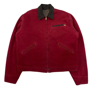 Personalizado Turn Down Collar Mano Bolsillos Metal Zip up Front Durable Cotton Heavy Cotton Worker Canvas para hombre - Product Image 1