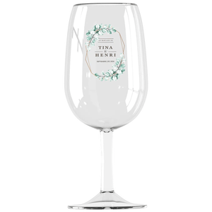 Bicchiere da vino Syrah personalizzato in Tritan, design europeo, stampa digitale personalizzata, trasparente, nessun minimo d'ordine, prodotto in Francia - Product Image 3