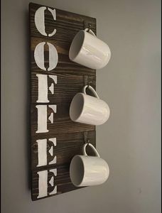 Elegant European Style Countertop Wooden Cup Holder and Bottle <b>Drying</b> <b>Rack</b> with Holds 6 Glasses and 1 Bottle Non-folding Design - Product Image 4