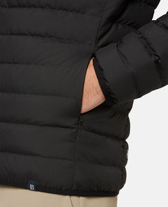 Veste hybride noire d'extérieur sur mesure en vrac pour hommes veste matelassée respirante et matelassée - Product Image 4