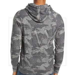 Men's 100% Cotton Drop-Shoulder Hoodie Breathable Solid Pattern Plain Dyed Fleece Fabric Customizable <b>Winter</b> <b>Coat</b> <b>Hooded</b> Collar - Product Image 3