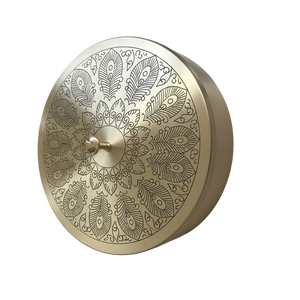 Contenedor de Especias Decorativo de Latón con Tapa Grabada y Múltiples Tazas |   Masala Dabba Tradicional para Hogares y Cocinas Comerciales - Product Image 1