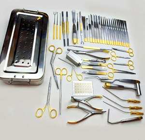 Juego de Instrumentos de Cirugía de Nariz para Rinoplastia de 53 Piezas, Instrumentos Quirúrgicos Ortopédicos, Kit de Metal Manual con Certificación CE - Product Image 1