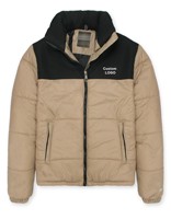 Veste en duvet pour homme personnalisable, tendance et chaude, vente en gros d'usine, logo imprimé personnalisable, veste en duvet pour homme
