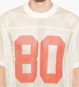 Vente en gros d'usine, jersey personnalisé unisexe en maille polyester respirante, manches courtes, coupe ample, streetwear - Product Image 2