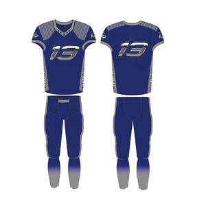 Maillot de football américain sérigraphié pour la conception d'une équipe professionnelle en coton respirant - Product Image 1