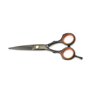Ciseaux de coiffure droits uniques en acier inoxydable 4Cr13 de haute qualité pour droitiers, manche moyen - Product Image 4