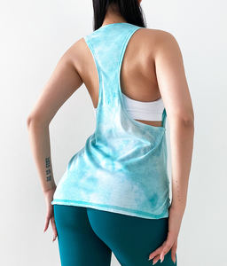 Fortune Apparel Primavera Verano 2026 Nuevo Top sin mangas para mujer, con espalda con lazo, holgado, de secado rápido, con tacto suave y efecto segunda piel, para running - Product Image 2