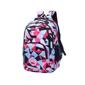 Best Quality Lightweight Geometric Pattern Kids School <b>Backpack</b> with Solar Panel & USB 36-<b>55L</b> Capacity Unisex Fashion Design - Product Image 1
