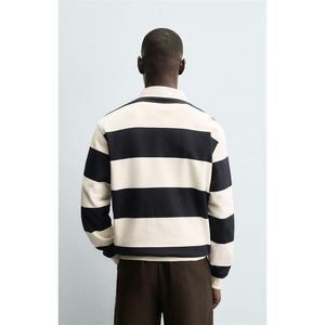 Ropa Urbana para Hombre, Sudaderas con Cuello Polo Bordado, Estilo Casual, Felpa Francesa, Alta Calidad, Manga Larga, Tejido de Punto, Venta al por Mayor - Product Image 4