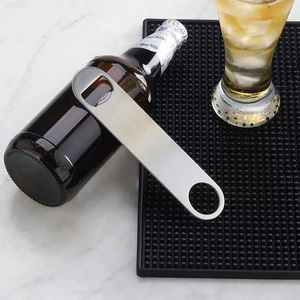 Ouvre-bouteille plat en acier inoxydable le plus vendu ouvre-bière robuste ouvre-boîte de soda à clé de barre de barman - Product Image 4