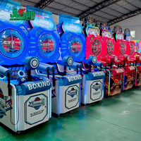 Machine de boxe d'arcade professionnelle de haute qualité, jeu d'arcade de boxe avec petit objectif, à monnayeur, 110/220V, pour centre de jeux, garantie 1 an