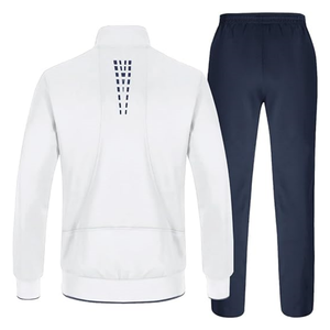 Customized 100% Polyester Men's Sports Wear Luxury Casual XL Fitted Tracksuit Soccer Training <b>Jacket</b> for Winter Gym Use - Product Image 6