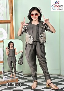 Conjunto de Dos Piezas para Niñas Ajmera, Chaqueta y Pantalones de Satén con Patrón Geométrico, Manga Larga, Suave y Elegante, para Niños - Product Image 2