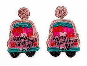 Beautiful Handmade Embroidery <b>Dolly</b> Parton For President Beaded Dangle Drop Earring Trendy Stylish & Jewelry Premium From India - Product Image 6