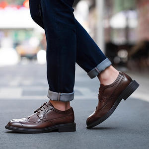 Chaussures habillées élégantes en cuir de vachette pour hommes, design classique, parfaites pour les mariages, les banquets et le travail, chaussures décontractées en cuir pour hommes - Product Image 3