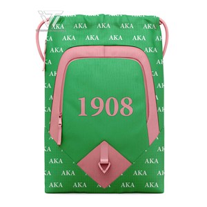 Alpha grec | Kapa | Vêtements de sororité Alpha prêts à expédier sac à dos de gymnastique à cordon d'épaule sublimé à panneaux multiples - Product Image 1