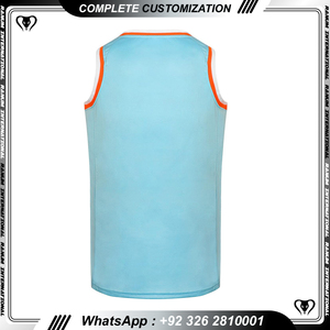 Camiseta de baloncesto Reversible de doble cara de secado rápido, uniforme deportivo personalizado, camiseta sin mangas de baloncesto para hombre - Product Image 3