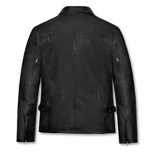 Chaqueta de Cuero para Hombre, Estilo Moderno, Decoración Bordada, Logotipo Frontal, Precio Bajo, Marca Privada, Superventas - Product Image 2
