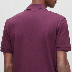 Camisetas de golf ajustadas de secado rápido con rendimiento y logotipo personalizado al por mayor, camiseta de polo de golf de uniforme para hombre de verano - Product Image 4