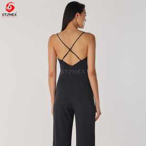 Combinaison de style nouveau avec dos ouvert, robe tendance en mélange de polyester de haute qualité pour femmes - Product Image 3
