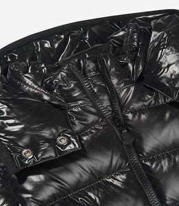 Nouvelle veste matelassée courte élégante pour femmes Doublure matelassée Col à capuche Coupe-vent Fermeture éclair Vestes matelassées courtes d'hiver - Product Image 3