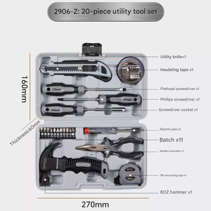 Boîte à outils d'entretien domestique avec étui <span class=keywords><strong>de</strong></span> rangement robuste, kits d'outils à main généraux - Product Image 5