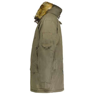 Parka pour hommes veste d'hiver épaisse et chaude pour hommes vêtements d'extérieur décontractés coupe-vent manteau mi-long pour hommes taux de gros Oem respirant personnalisé - Product Image 3