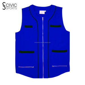 Veste de barbier en laine de qualité pour hommes gilet en jersey de baseball personnalisé fermeture à glissière manteau de pluie de sécurité respirant vintage - Product Image 1