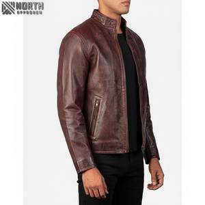 100% Material de cuero camuflaje frontal personalizado manga completa ropa de calle profesional chaqueta de bombardero de corredor para hombre gran oferta - Product Image 1