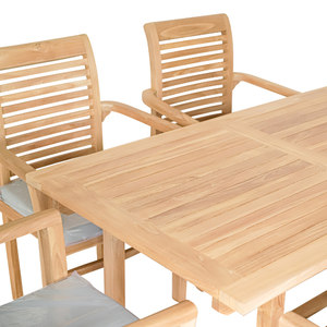 Minimalist Durable Outdoor Dining <b>Table</b> Set with 6 <b>Chairs</b> for Restaurant Furniture Sets <b>and</b> <b>Garden</b> Furniture - Product Image 4